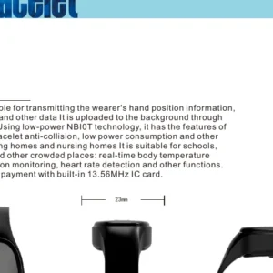 PA31 personnel locator bracelet with SOS and health monitoring