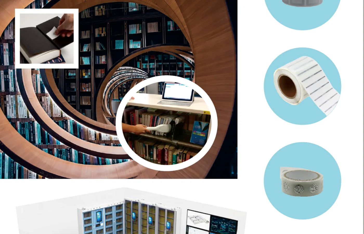 RFID self-service library management environment
